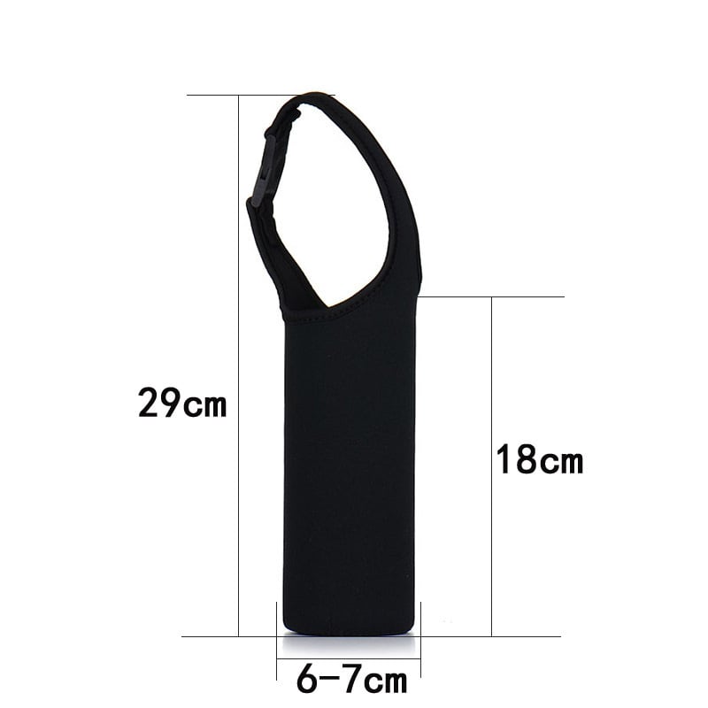 Husă pentru pahar din material textil, izolantă, cu logo imprimat, personalizabilă, ultra groasă, portabilă