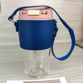 Husă din PU pentru pahar din sticlă, capace termoizolante pentru ceai și cafea