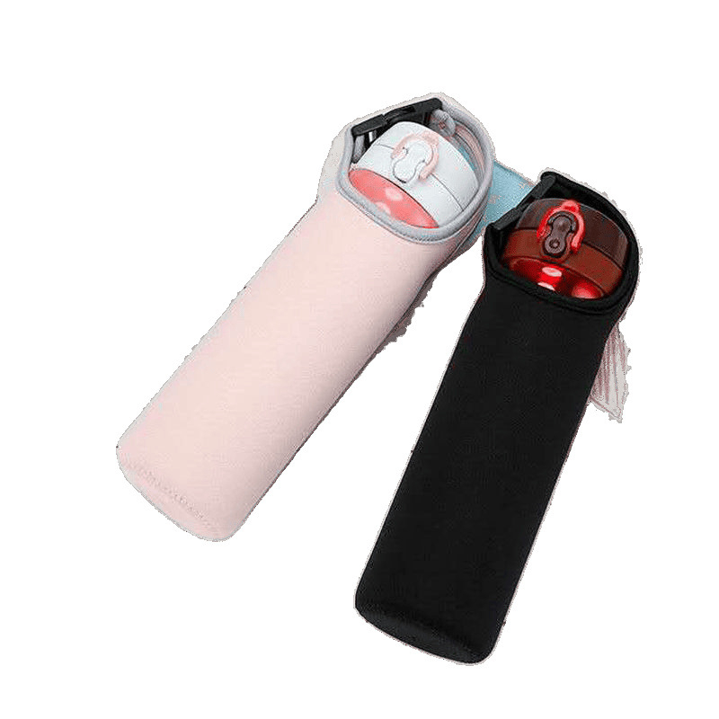 Husă universală de protecție pentru pahare din sticlă, cu izolație și curea de purtare, rezistentă la cădere și la temperaturi, accesoriu de călătorie cu curea peste umăr