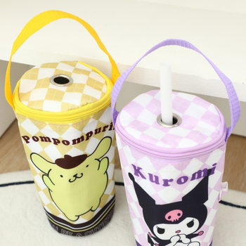 Husă pentru ceașcă de Milk Tea Stitch cu mâner – husă portabilă pentru birou
