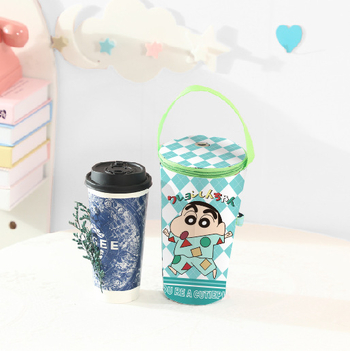Husă pentru ceașcă de Milk Tea Stitch cu mâner – husă portabilă pentru birou