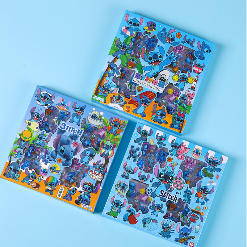 Stickere pentru jurnal Shan Hai Jing, cutie cadou cu 100 foi, DIY 2D cartoon creativ pentru jurnal