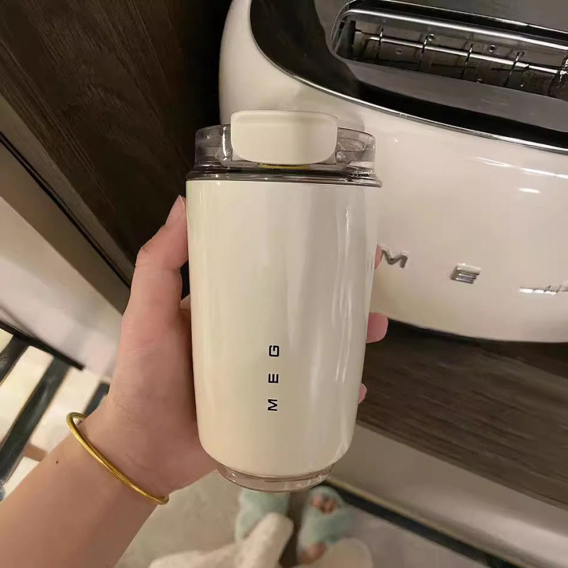Semg cană termo din oțel inox 304, cană de cafea portabilă, cană de buzunar, duală pentru cald și rece, 8 culori