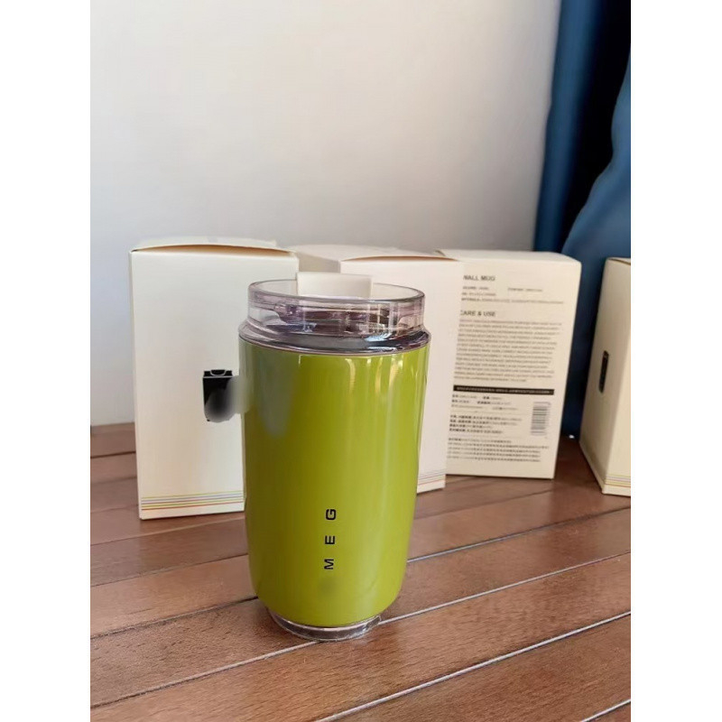 Semg cană termo din oțel inox 304, cană de cafea portabilă, cană de buzunar, duală pentru cald și rece, 8 culori
