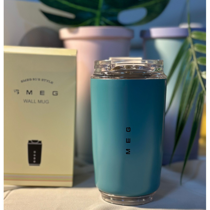 Semg cană termo din oțel inox 304, cană de cafea portabilă, cană de buzunar, duală pentru cald și rece, 8 culori