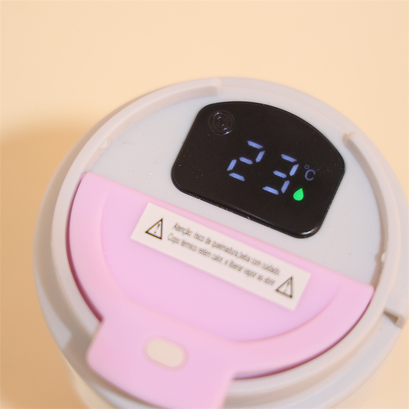 Cupa termo din oțel inoxidabil, cu curea, portabilă și drăguță, ceașcă de cafea