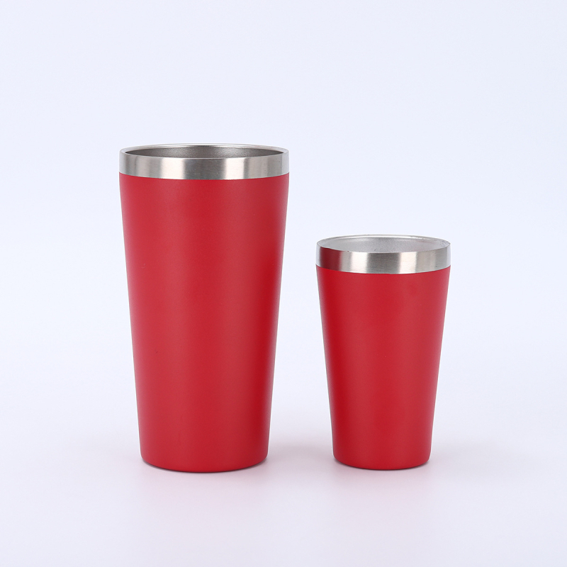 Cană auto 16oz din oțel inoxidabil 304, pereți dubli cu izolație vid, portabilă pentru exterior