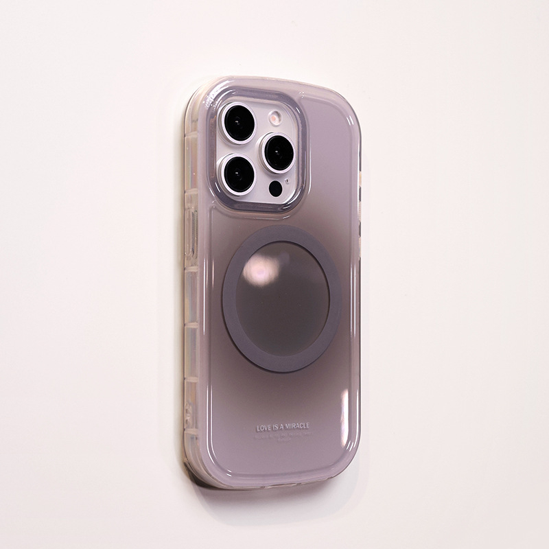 Gradijentna ovalna futrola za Apple iPhone 16 Pro Max – ljubičasta, s naramenicom, otporna na pad, magnetski zatvarač, 16. serija