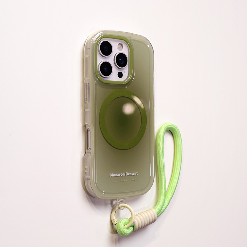 Gradijentna ovalna futrola za Apple iPhone 16 Pro Max – ljubičasta, s naramenicom, otporna na pad, magnetski zatvarač, 16. serija