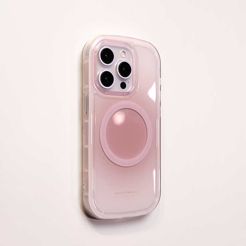 Gradijentna ovalna futrola za Apple iPhone 16 Pro Max – ljubičasta, s naramenicom, otporna na pad, magnetski zatvarač, 16. serija