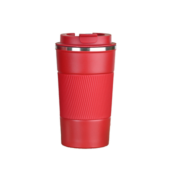 Ceașcă de cafea din oțel inoxidabil 304, stil american, izolată cu husă din silicon, portabilă pentru mașină și birou