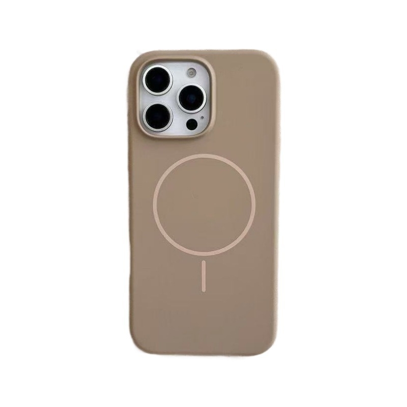 Magnetna futrola od tekućeg silikona za iPhone 16 Pro i iPhone 17 Air – mat završetak, žuta