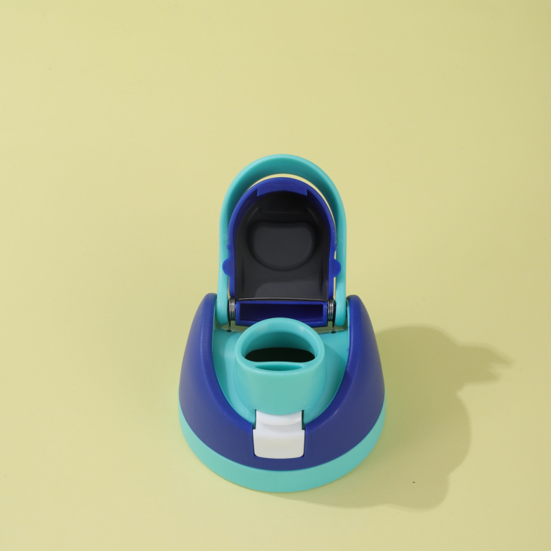 Sticlă din oțel inoxidabil cu pereți dubli, izolație, capac pop-up, stil Owala, design modern minimalist, cupă pentru fructe