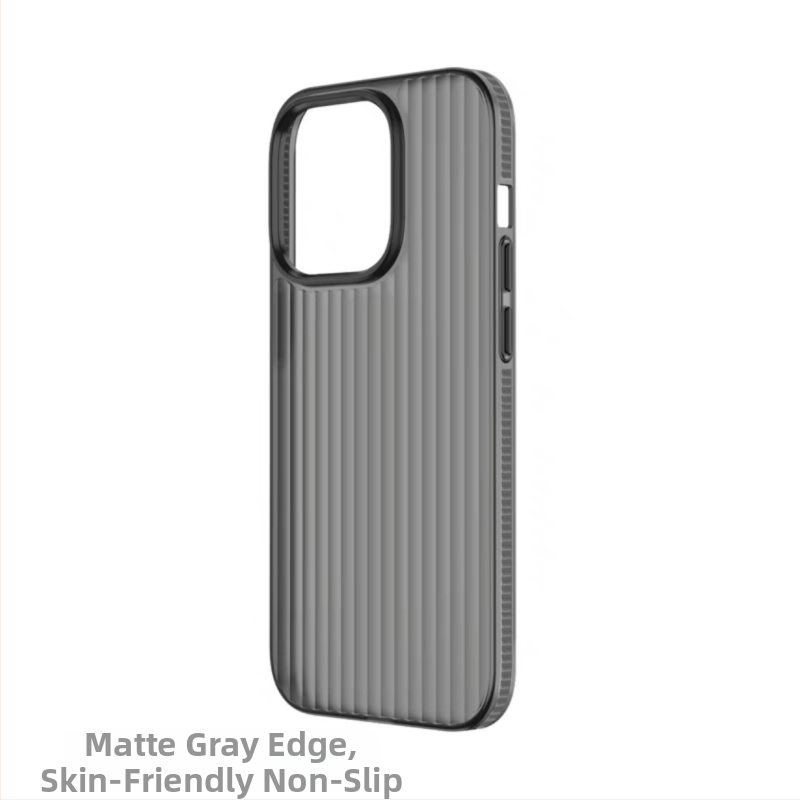Tvrdý obal s vlnitou textúrou, matný s magnetickým uchytením, pre iPhone 17 a iPhone 16 Pro Max, minimalistický dizajn.