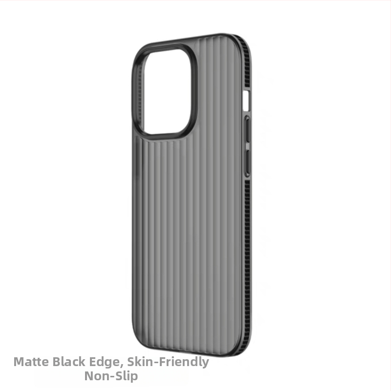 Tvrdý obal s vlnitou textúrou, matný s magnetickým uchytením, pre iPhone 17 a iPhone 16 Pro Max, minimalistický dizajn.