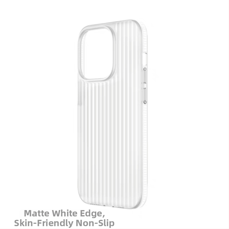 Tvrdý obal s vlnitou textúrou, matný s magnetickým uchytením, pre iPhone 17 a iPhone 16 Pro Max, minimalistický dizajn.