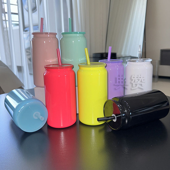 Noul pahar termo din oțel inoxidabil de 16 oz, portabil pentru exterior, cu pai – cană de cafea pentru bărbați, femei și studenți