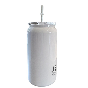 Noul pahar termo din oțel inoxidabil de 16 oz, portabil pentru exterior, cu pai – cană de cafea pentru bărbați, femei și studenți