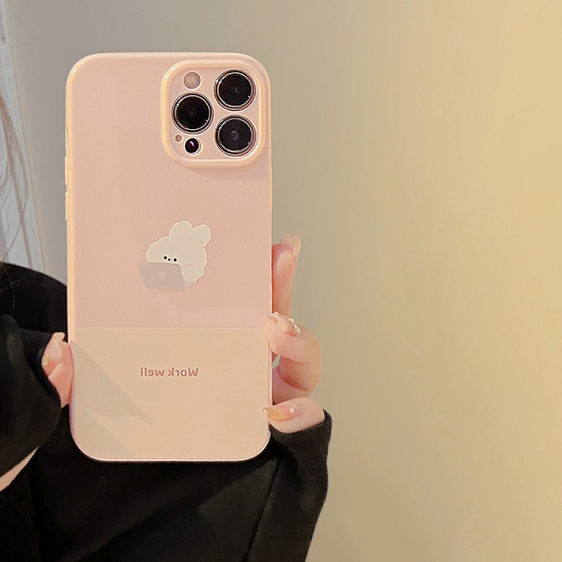TPU futrola za iPhone 11–14 i 16 Pro Max s grafiti uljnom slikom šteneta, potpuna zaštita
