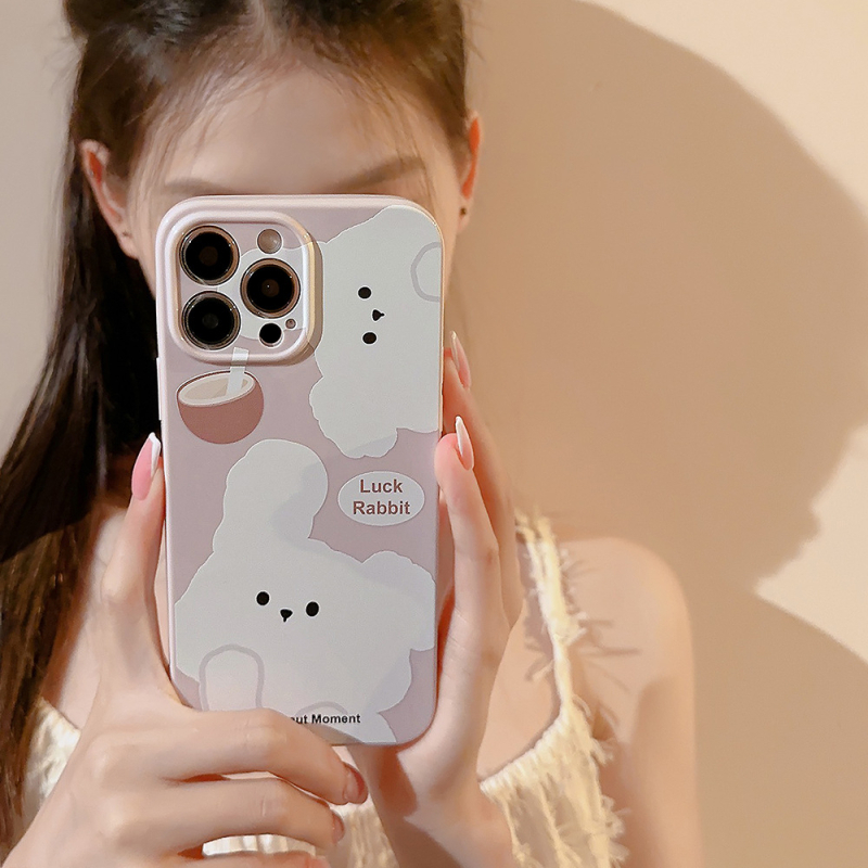 TPU futrola za iPhone 11–14 i 16 Pro Max s grafiti uljnom slikom šteneta, potpuna zaštita