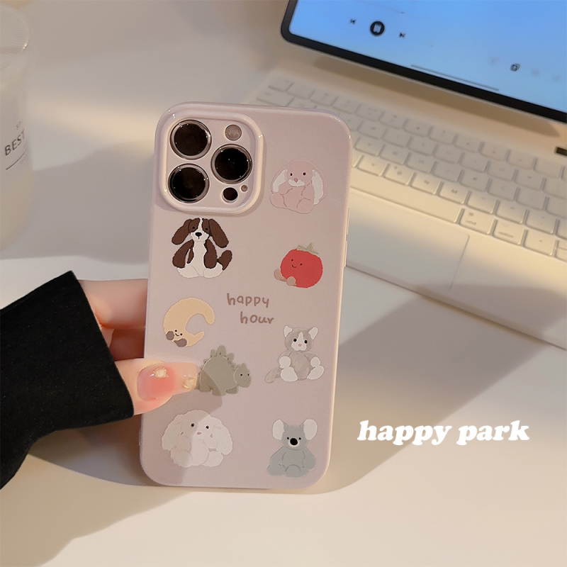 TPU futrola za iPhone 11–14 i 16 Pro Max s grafiti uljnom slikom šteneta, potpuna zaštita