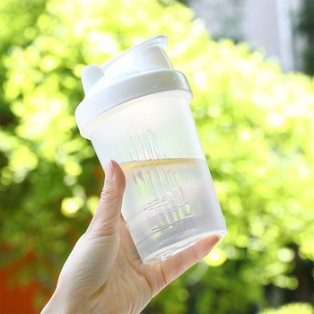 Shaker pentru sport în aer liber, cană pentru proteine și milkshake, capac mare, plastic PP