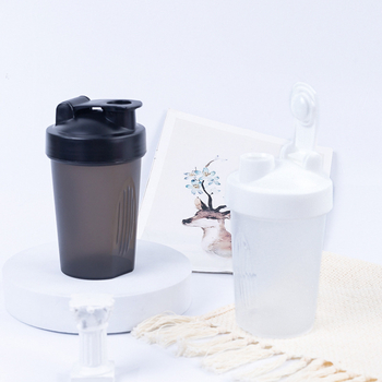 Shaker pentru sport în aer liber, cană pentru proteine și milkshake, capac mare, plastic PP
