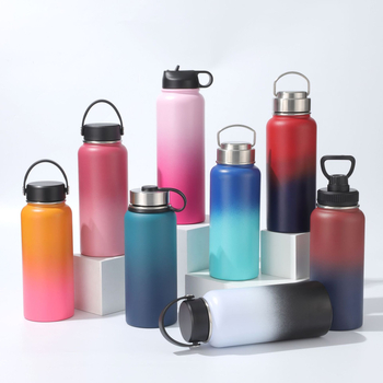 Sticlă de apă izolată din oțel inoxidabil, 32oz, pentru drumeții și călătorii – recipient sport portabil pentru exterior