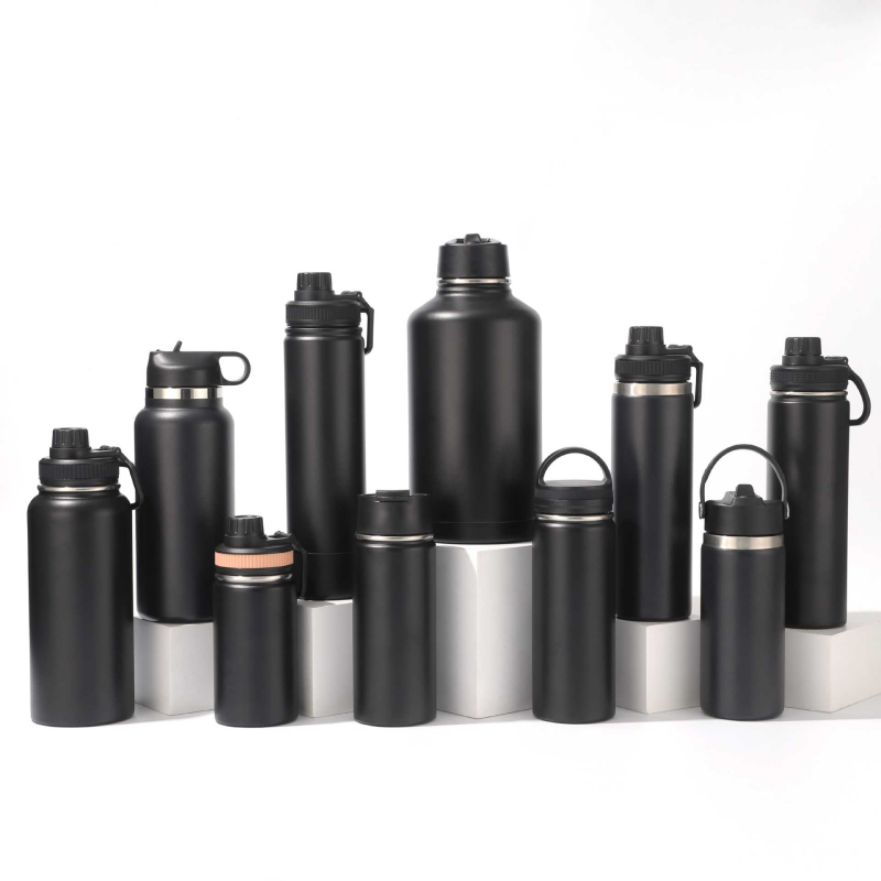 Sticlă de apă izolată din oțel inoxidabil, 32oz, pentru drumeții și călătorii – recipient sport portabil pentru exterior