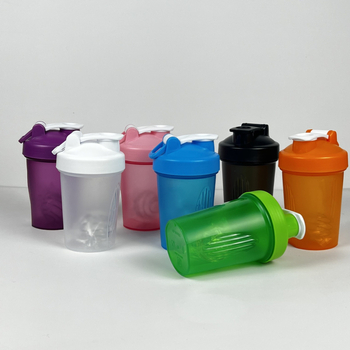Cană shake pentru înlocuitor de masă, 400 ml, cu scară, din plastic, portabilă pentru fitness