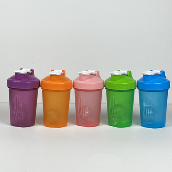 Cană shake pentru înlocuitor de masă, 400 ml, cu scară, din plastic, portabilă pentru fitness