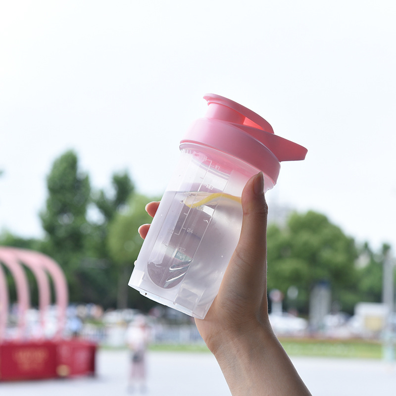 Cupă shaker din plastic, 300 ml, pentru copii, vas portabil pentru smoothie, imprimare logo disponibil
