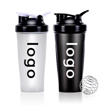 Shaker pentru proteine, sport, îmbunătățit, 600 ml, cu mâner, din plastic transparent