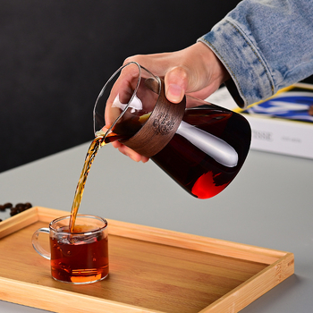 Set de cafea pour-over din sticlă: oală de cafea realizată manual cu ceașcă de degustare