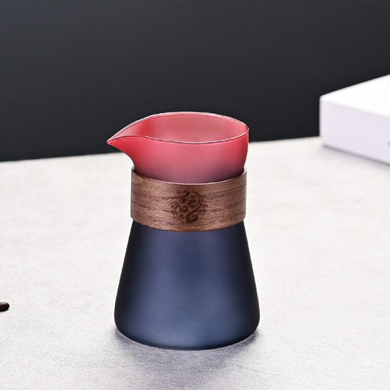 Set de cafea pour-over din sticlă: oală de cafea realizată manual cu ceașcă de degustare