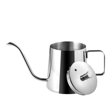 Ceainic pour-over din oțel inoxidabil 304, gură îngustă și cioc lung, instrument artizanal pentru cafea