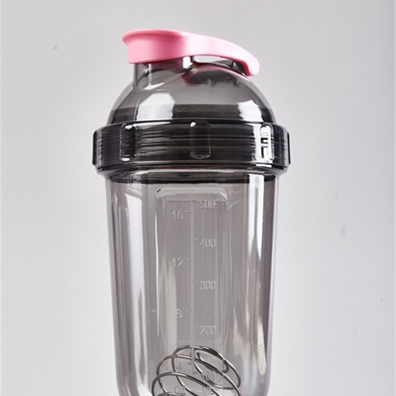 Shaker cu banană pentru amestecarea pulberii de proteine și milkshake, cu scară de măsurare, capacitate mare, din plastic, portabil, fără scurgeri