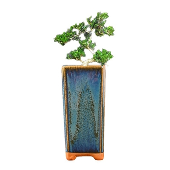 Ghiveci ceramic Galaxy pentru suculente, pentru casă și balcon, compact, cu control al rădăcinilor, ceramică brută