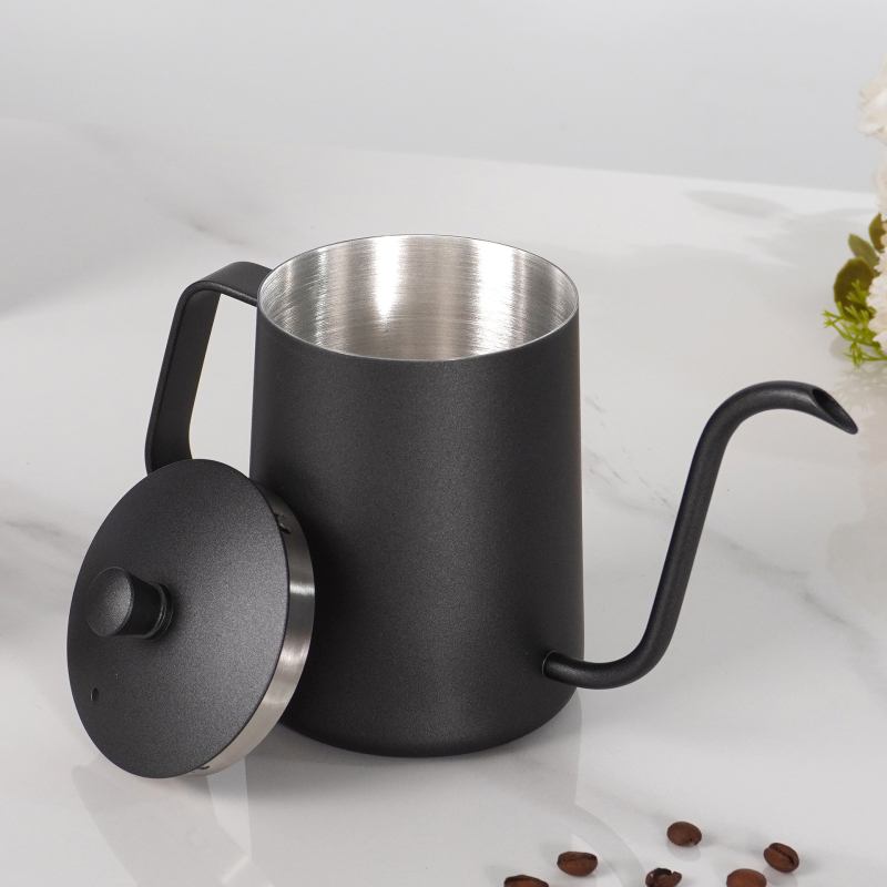 2026 nou model ceainic pour-over, din oțel inoxidabil 304, 600 ml, pentru uz casnic