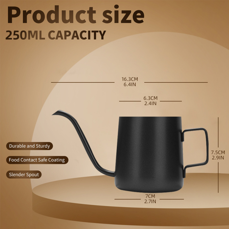 2026 nou model ceainic pour-over, din oțel inoxidabil 304, 600 ml, pentru uz casnic