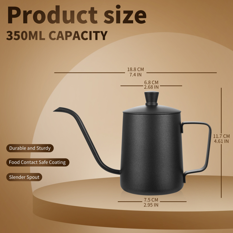 2026 nou model ceainic pour-over, din oțel inoxidabil 304, 600 ml, pentru uz casnic
