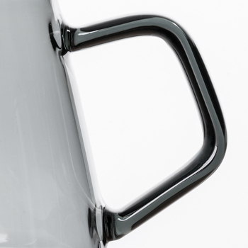 Cană de cafea turnată manual, design cu nor, recipient pentru împărțire, sticlă rezistentă la căldură, ceașcă drăguță cu scară de măsurare