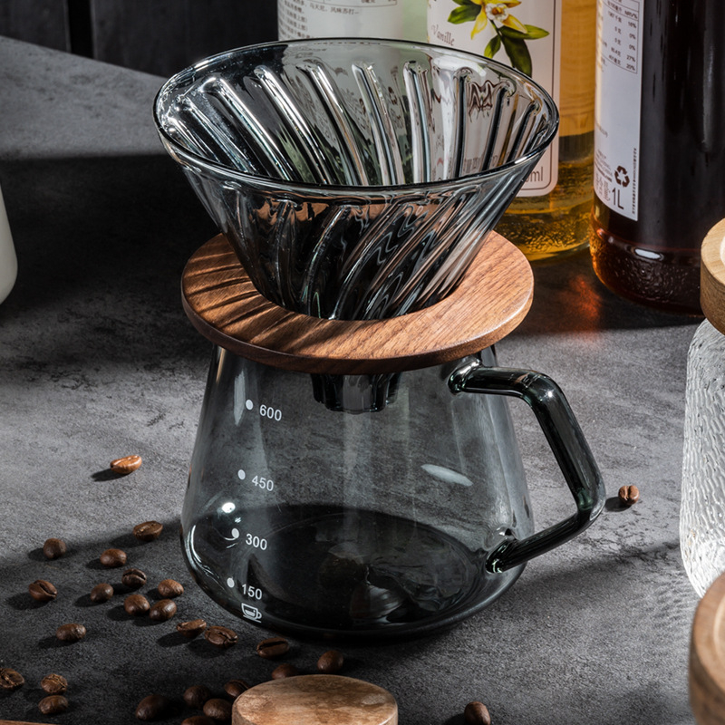 Cană de cafea turnată manual, design cu nor, recipient pentru împărțire, sticlă rezistentă la căldură, ceașcă drăguță cu scară de măsurare