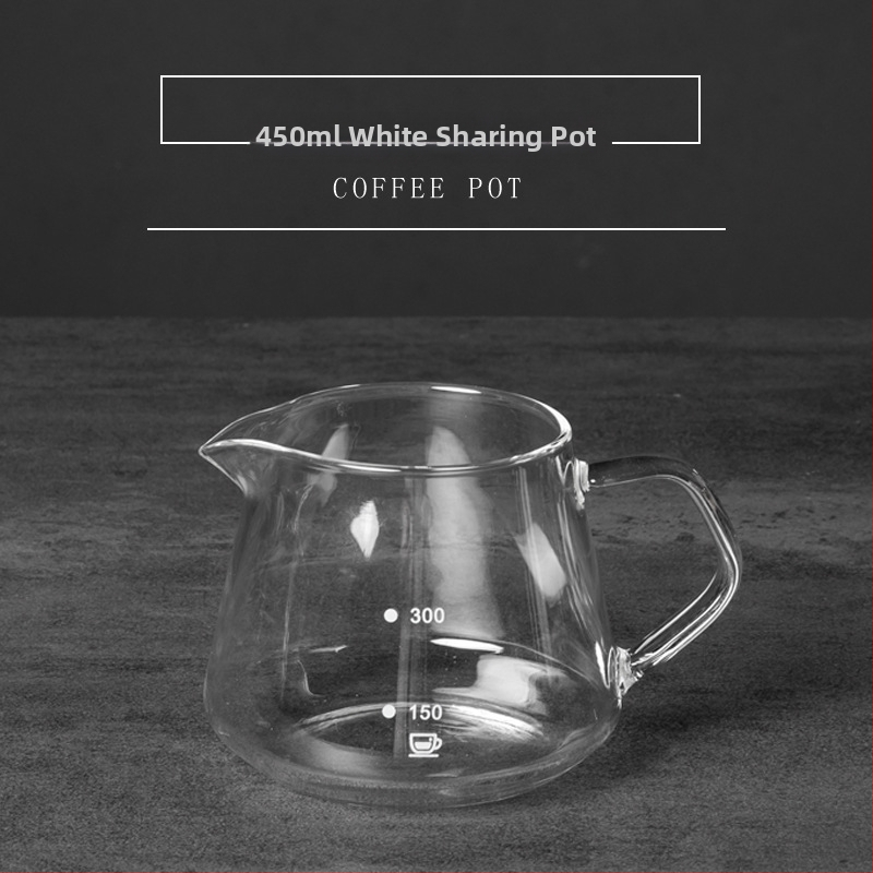 Cană de cafea turnată manual, design cu nor, recipient pentru împărțire, sticlă rezistentă la căldură, ceașcă drăguță cu scară de măsurare