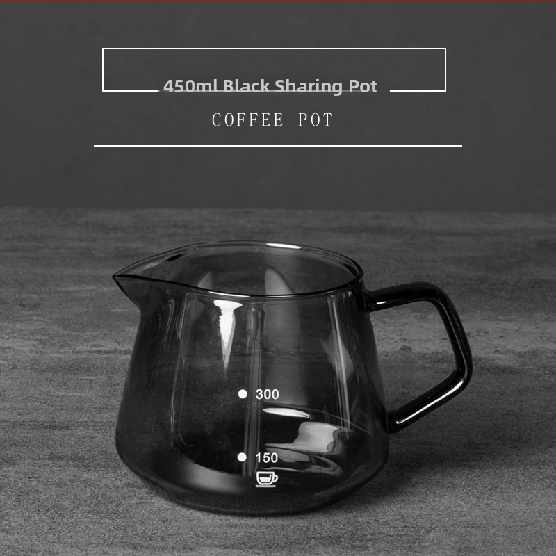 Cană de cafea turnată manual, design cu nor, recipient pentru împărțire, sticlă rezistentă la căldură, ceașcă drăguță cu scară de măsurare