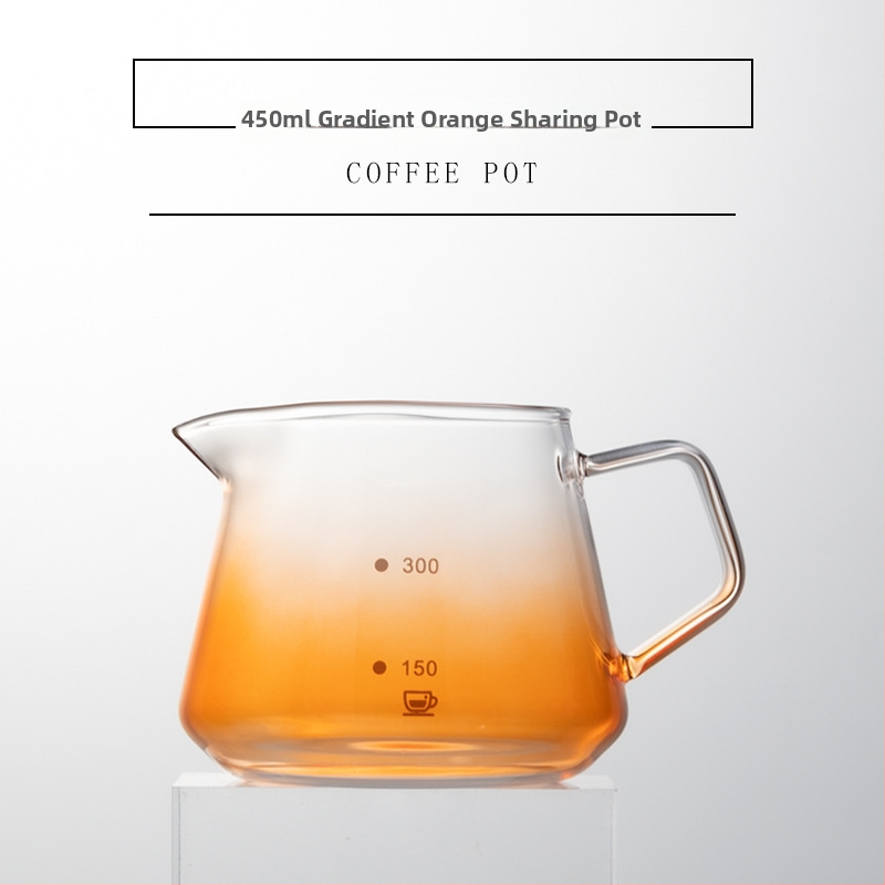 Cană de cafea turnată manual, design cu nor, recipient pentru împărțire, sticlă rezistentă la căldură, ceașcă drăguță cu scară de măsurare
