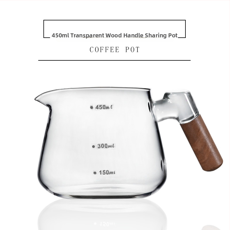 Cană de cafea turnată manual, design cu nor, recipient pentru împărțire, sticlă rezistentă la căldură, ceașcă drăguță cu scară de măsurare