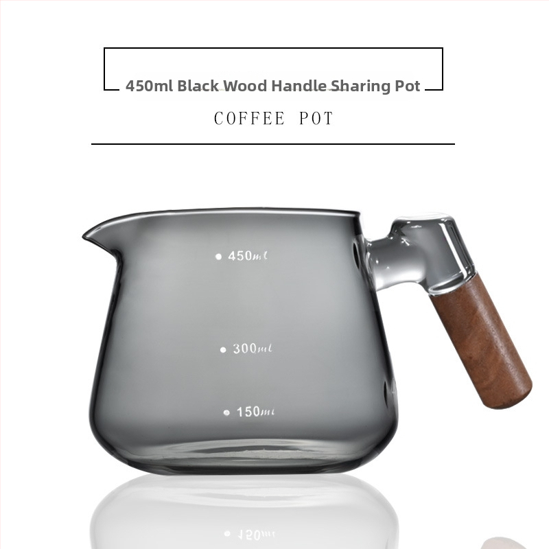 Cană de cafea turnată manual, design cu nor, recipient pentru împărțire, sticlă rezistentă la căldură, ceașcă drăguță cu scară de măsurare