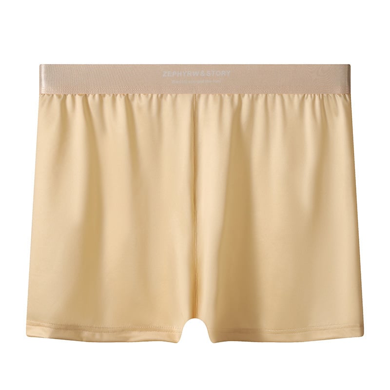 Мъжки сатен Ice Silk домашни шорти, дишащи, свободен силует