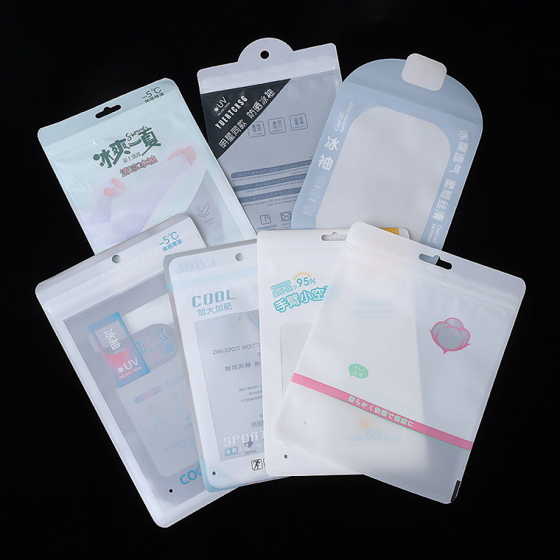 Pungi din plastic matate, cu sigiliu auto, pentru haine, lenjerie, șosete și ambalare Ice Sleeve; capacitate mare, îngroșate, protejate împotriva prafului